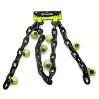 Halloween Chain Garland with 8pcs G.I.D. Big Eyeballs